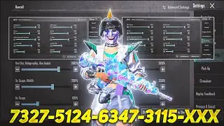 New Update 3.3⚡Best Sensitivity Code + Control Settings Pubg Mobile/Bgmi Sensitivity 2024