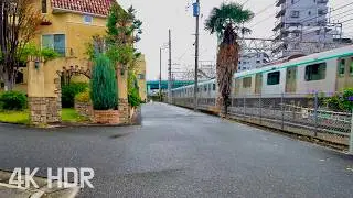 Rainy Morning Walk in Nishiarai | Tokyo, Japan | 4K/HDR with Google Maps and subtitles