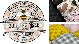 biscuit quilt / puff quilt / custom quilt / monogram / baby shower / Quilting Bee Creations /