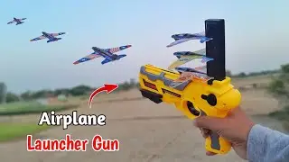 Airplane Launcher Gun Unboxing and Testing | Unboxing air battle gun chatpat toy tv