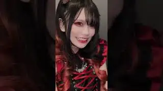 Natsuki Jam Goth Loli Ahegao face Cosplay 