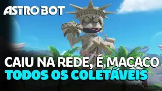ASTRO BOT - Caiu na Rede, É Macaco Localização de Todos os Coletáveis (Todos os Bots, Troféus...)