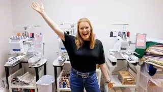 Our Embroidery Set Up | VLOGMAS Day 10