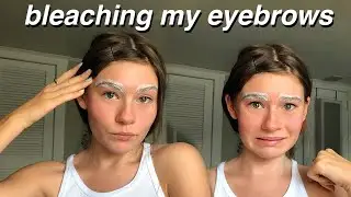 Quarantine Crisis.... Bleaching My Eyebrows At Home!!