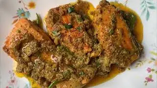 সরিষা স্যালমন রেসিপি ॥Bangladeshi style salmon fish curry॥sorisha salmon recipe