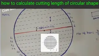 Bar bending schedule of circular footing /slab/water tank