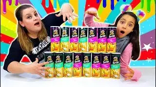 Slime Challenge Pringles Kutusundan Ne Çıkarsa Slime Yap?