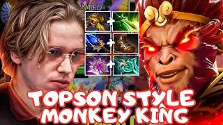 TOPSON STYLE MONKEY KING MID GAMEPLAY | Dota 2 7.39d