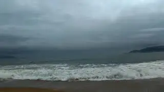 Вьетнам. Нячанг. Море, волны. Утро 28.02.2018