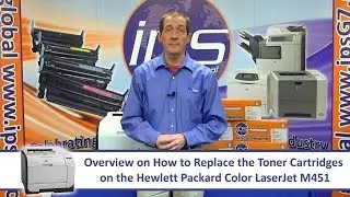 HP M451 - Replace the Toner Cartridges