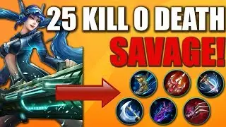 MOBILE LEGENDS LAYLA SAVAGE 25 KILL 0 DEATH! 2 KILL PER MIN! BEST BUILD EVER! MUST WATCH!