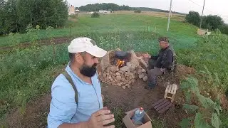 Деревня Соснино (приготовление плова, компост, стеллаж)