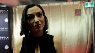 Natasha Negovanlis at the 2017 Canadian Screen Awards