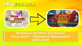 Эволюция заставок программы «Хочу знать» с Михаилом Ширвиндтом (2007-2013)