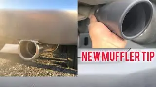 How To Install Muffler Tip #diy #muffler #youtube