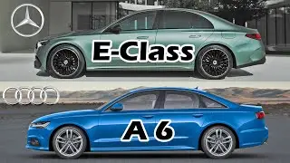 2024 Mercedes E-Class vs Audi A6, midsize sedan compare