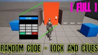 Unreal Engine - How to make Randomized Code Locked Siding Door with Hidden Clues [FULL]
