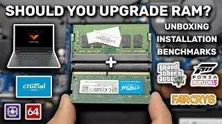 Crucial 8GB DDR4 3200MHz RAM: Quick Unboxing, Installation & Testing on HP Victus 16-e0076AX Laptop