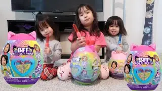 TWINS Opening Emma and Kate World Toys  BFF EGG SURPRISE