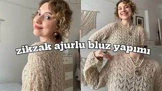 How to Make a Zigzag Openwork Blouse ✨