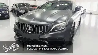 Mercedes AMG C63 S - Full Car Matte Paint Protection Film & Ceramic Coating