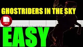 GHOSTRIDERS IN THE SKY🎸EASY TAB🎸