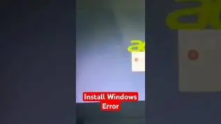 Install Windows Error แก้ไขง่ายๆ