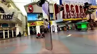 OH, no. A monolith appears Las Vegas Fremont Street
