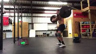 10/7; FT-30 squat cleans @225