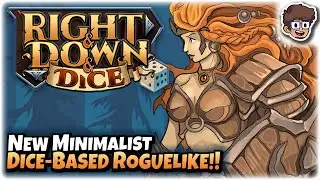 New Minimalist Dice-Based Strategy Roguelike! | Let's Try Right & Down & Dice