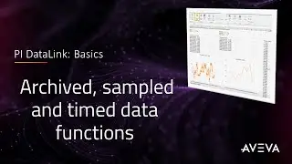 PI DataLink: Basics - Archived, sampled, and timed data functions