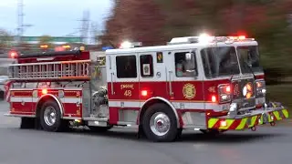 Tinicum Township Fire Company Ladder 48, Engine 48 &  Eddystone Fire Company Command 12 Responding