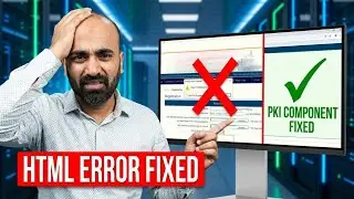 object HTML object element error Solution - unable to execute PKI Component functions icegate