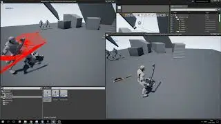 Unreal Engine 4 - Melee Weapon Tracing System. Multiplayer support, melee combat