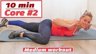 10 min MEDIUM CORE #2 workout - NO EQUIPMENT