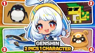GUESS THE GENSHIN CHARACTERS BY 2 PICTURES 📸  | GENSHIN IMPACT QUIZ 🔥⭐️