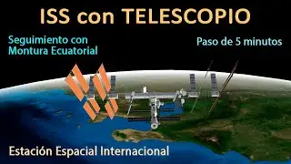 ISS vista con TELESCOPIO REFRACTOR de 30 aumentos - Estación Espacial Internacional