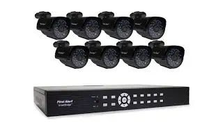 First Alert SmartBridge DVR Video Security System with 8 Channels and 8 Cameras (DCA8810-520)