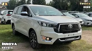 New Toyota Innova Crysta 2023 🔥 ZX - Top Model @ Rs 25.43L | White Colour - Walkaround Review!