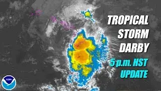 Tropical Storm Darby Civil Defense 4pm Message (July 23, 2016)