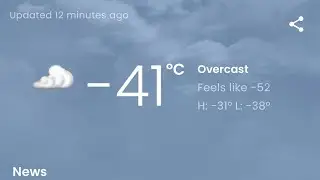 OMG. -51°C outside +19°C in our outdoor greenhouse .