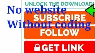 How to lock a download link with youtube subscribe without coding and website