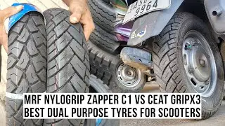 MRF Zapper C1 | Best Dual Purpose tyres for Activa