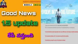 Bgmi 1.5 update announcement | Battleground mobile india