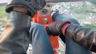 Trike pousando sem motor