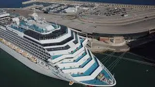 Costa Favolosa Drone Круизен кораб Коста Фаволоза Дрон .Cruise ship Costa Favolosa Drone.
