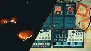 DARK AMBIENT JAM with KORG VOLCA KEYS / DRUM / ZOOM G1on - B1on and FOREST WILDFIRE 2023