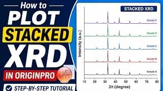 How to Plot Stacked XRD in OriginPro | Step-by-Step Tutorial Part 2📈