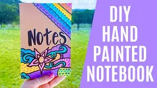 DIY Hand Painted Notebook