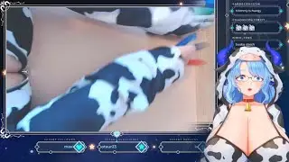 Milky forgot to turn off her cam
